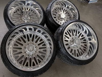 NEW 24x14 Ace Forged Wheels/ 305/35/24 Amp Tires
