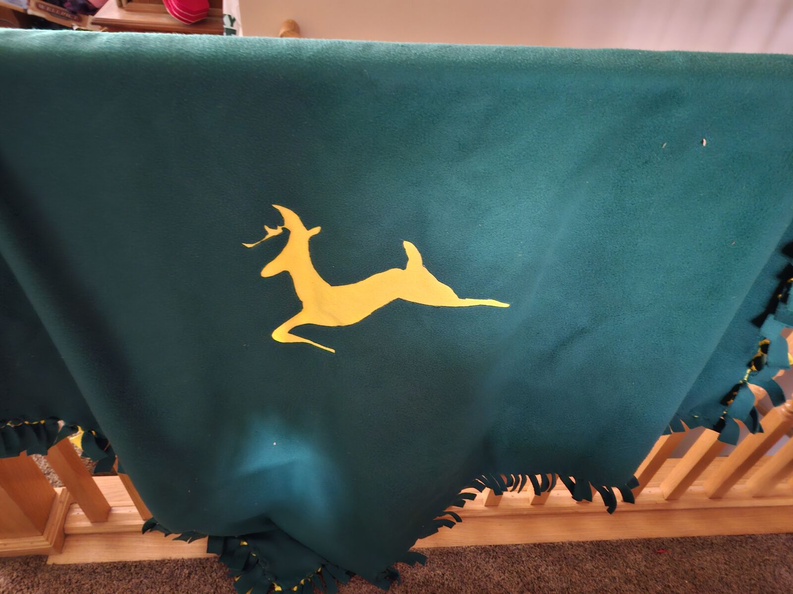 HAND CRAFTED JOHN DEER BLANKET THROW