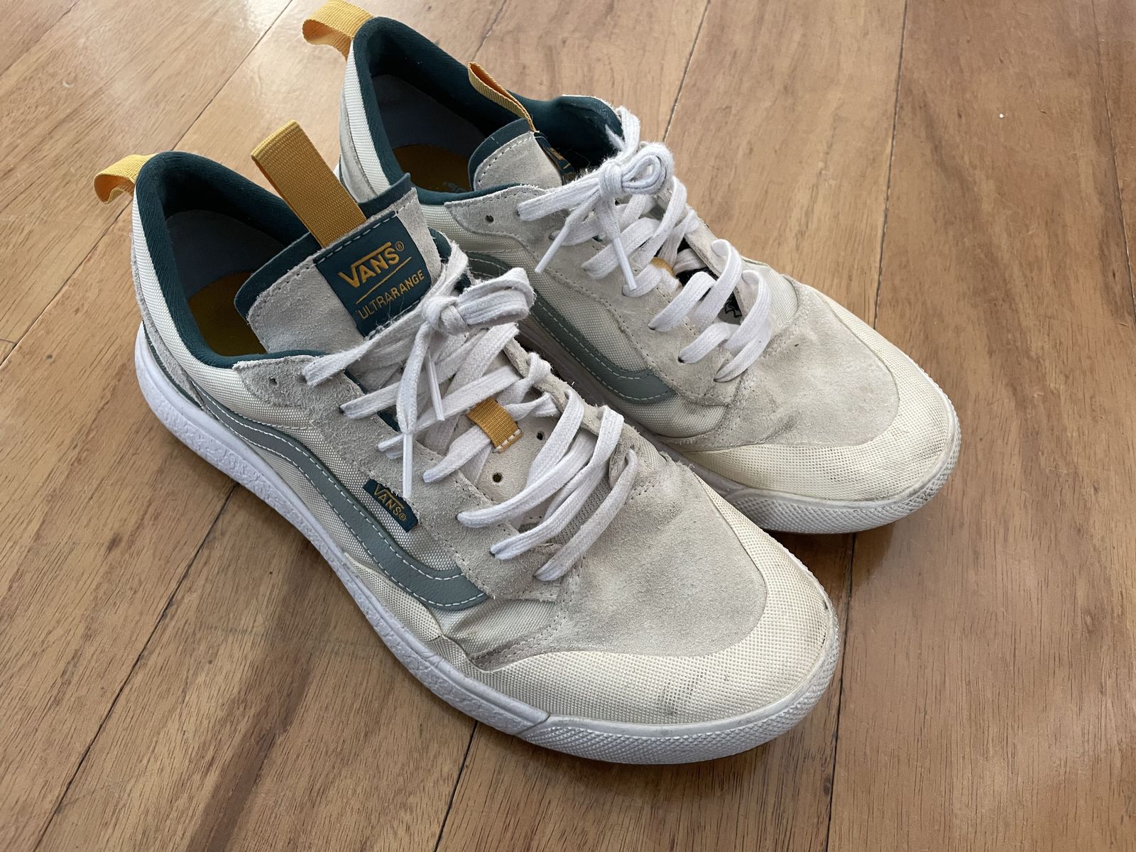 Vans UltraRange EXO Sneakers Marshmallow/Green/Yellow – Men's US 11
