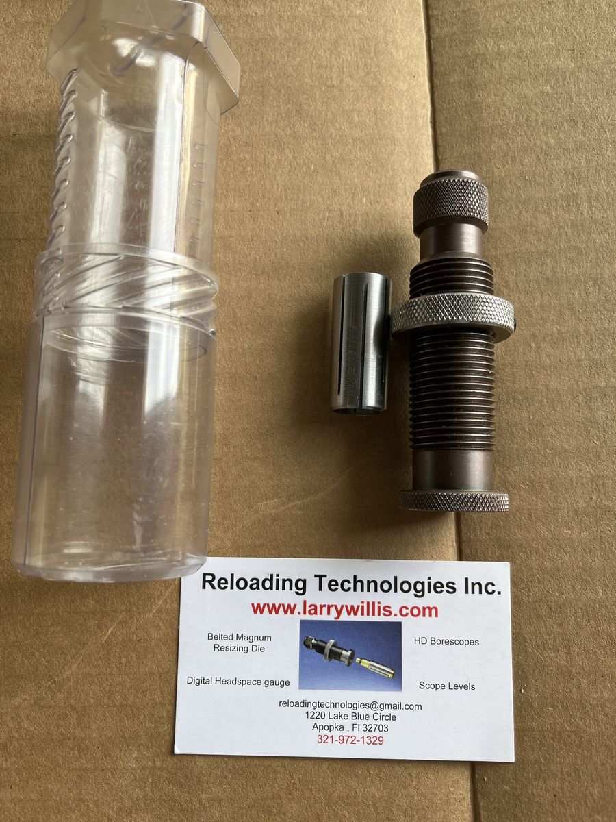 Larry Willis Reloading Technologies Inc. Belted Magnum Resizing collet Die.