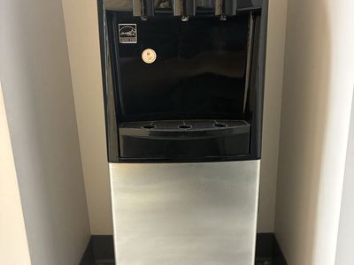 GE Profile Hot and Cold Water Dispenser Black and Stainless Steel