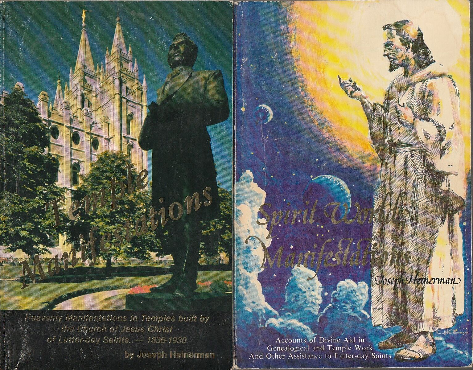 Spirit world manifestations and Temple manifestations 2 books