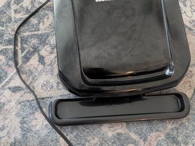 George Foreman Indoor Electric Grill - Black Non-Stick Countertop Grill