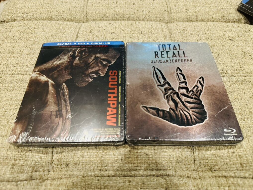 New SouthPaw & Total Recall Steelbook