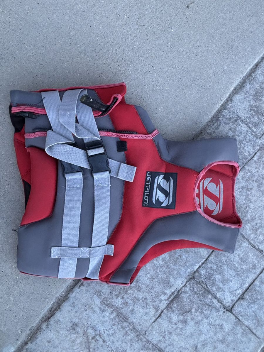 Variety of sized life jackets