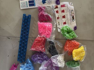 Crazloom Ultimate Rubber Band Loom Kit with Multicolor Bands & Instructions