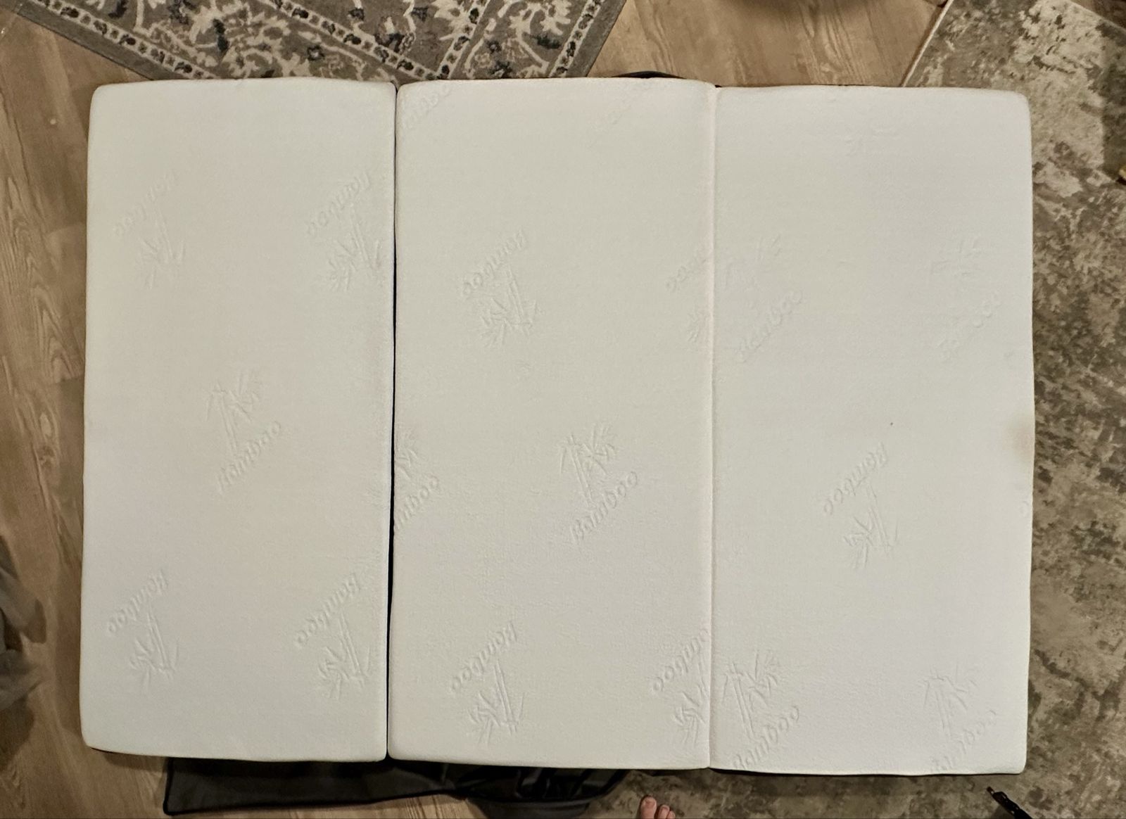 Brand NEW 3” Full Size Tri-Fold Bamboo Memory Foam Mattress