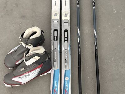 NEW Salomon Cross-country Skis w/ Boots & Poles