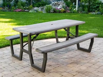 Lifetime 6ft Folding Picnic Table, Folds Flat for Storage, Seats 8 1902245 #98045
