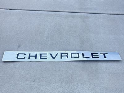 64” Long Vintage Chevrolet Tin Sign