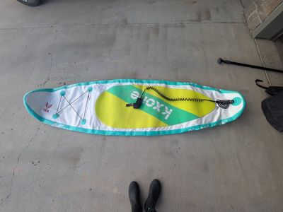 Kxone Inflatable Stand Up Paddle Board (SUP) 9' x 28" - Includes Paddle & Leash