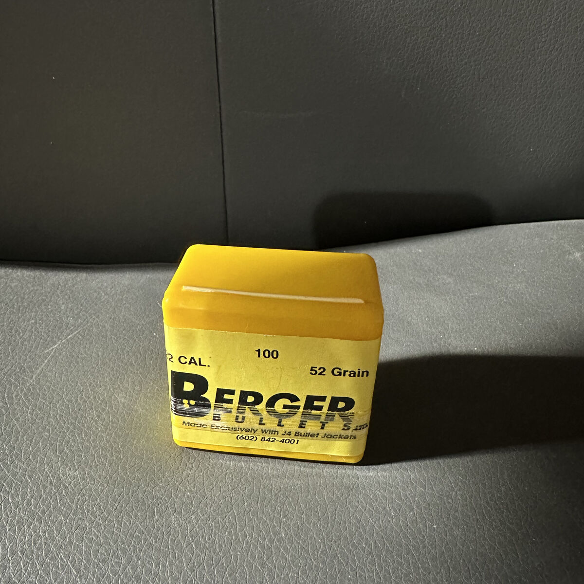 Reloading Berger Bullets .22 Cal 52 Gr