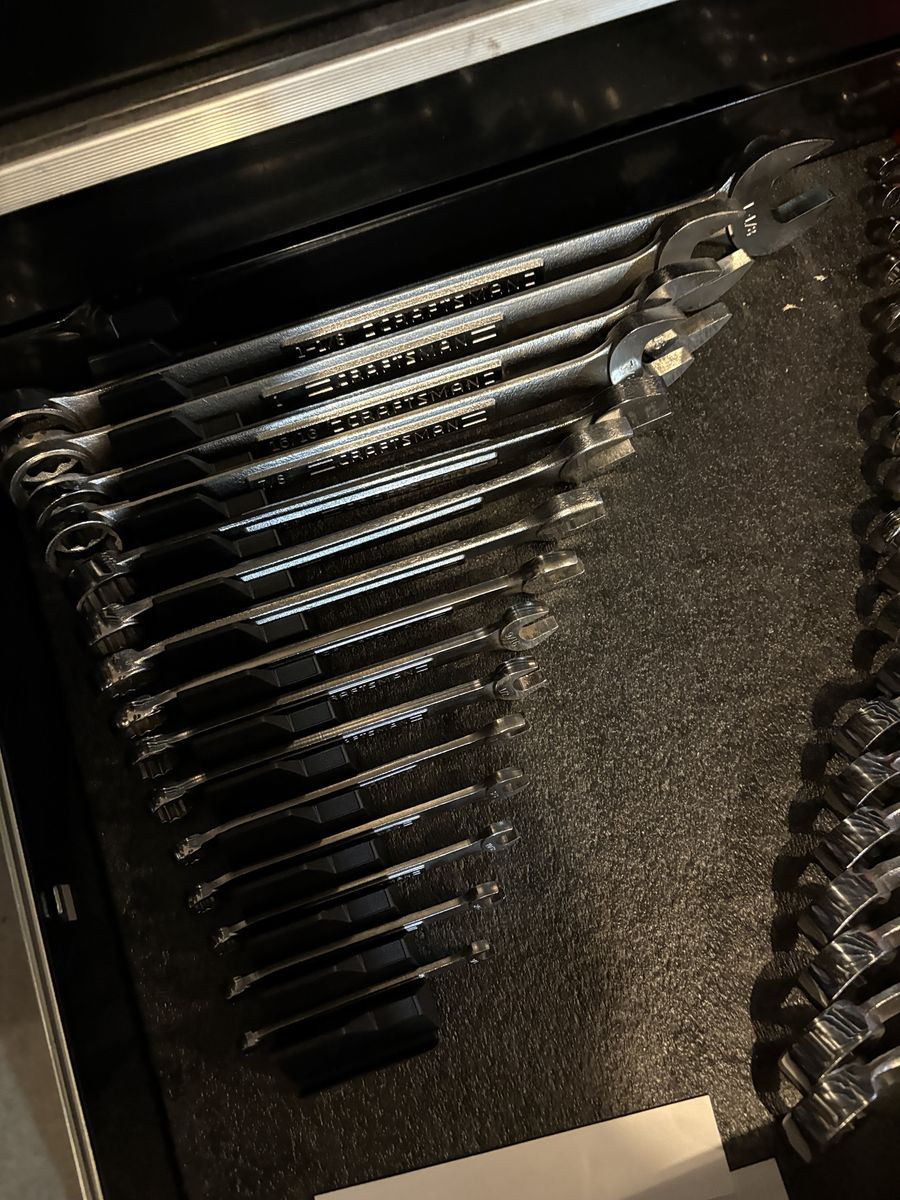 Made in USA Craftsman SAE Combination Wrench Set Like New 14 piece