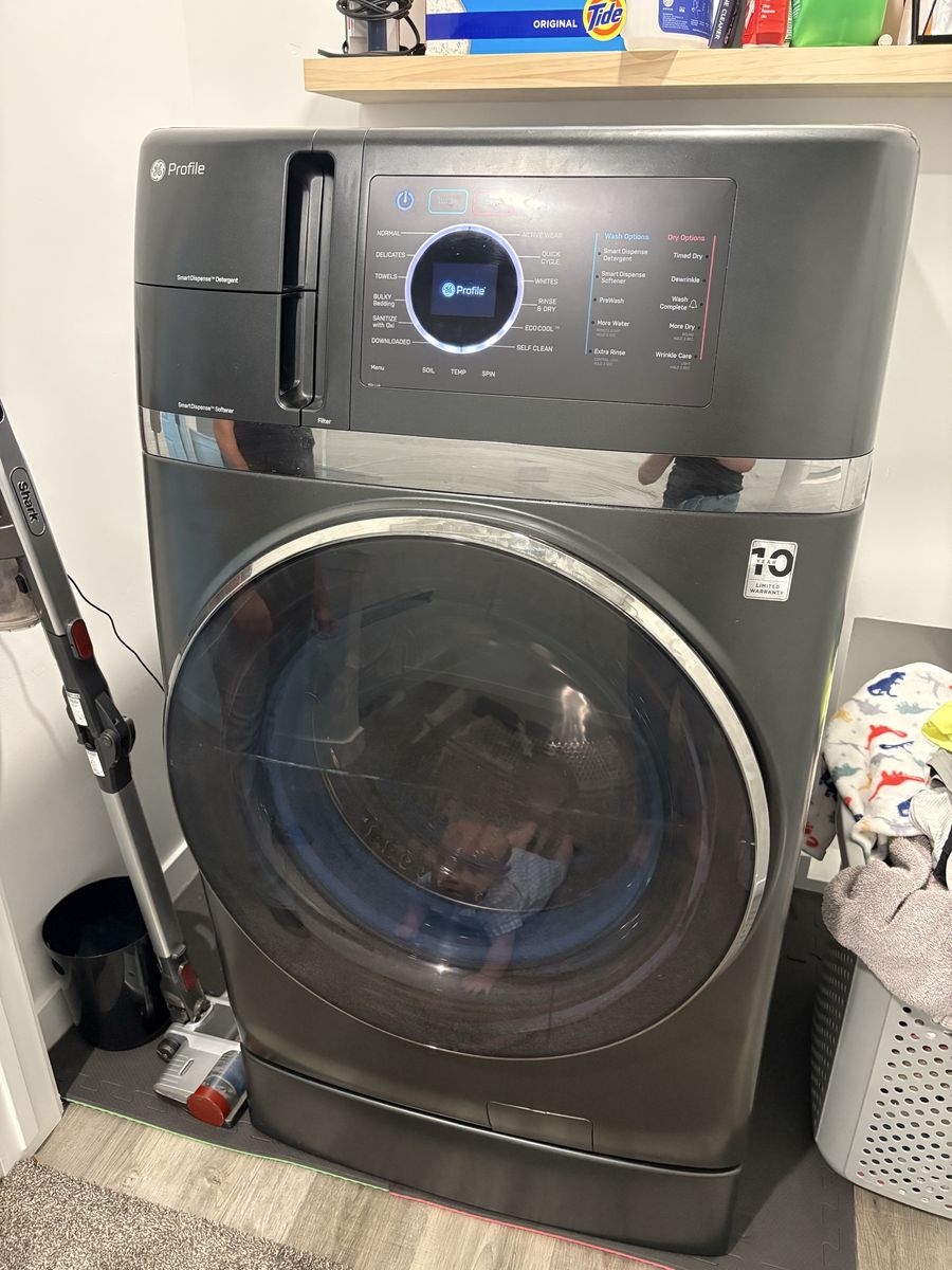 GE Profile UltraFast Washer Dryer Combo - Dark Graphite