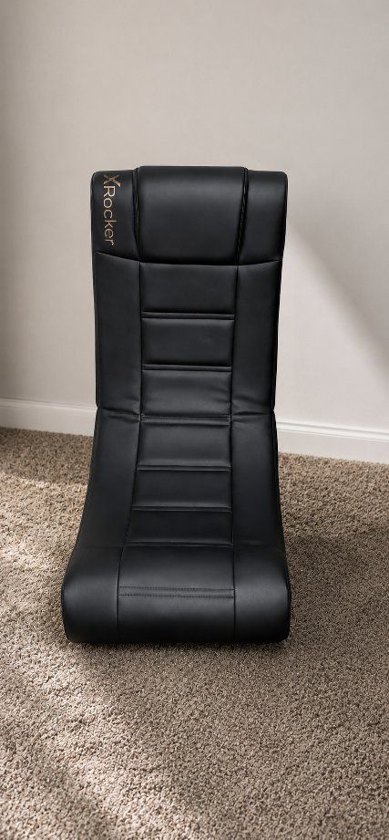 X Rocker Black Leatherette Floor Gaming Chair