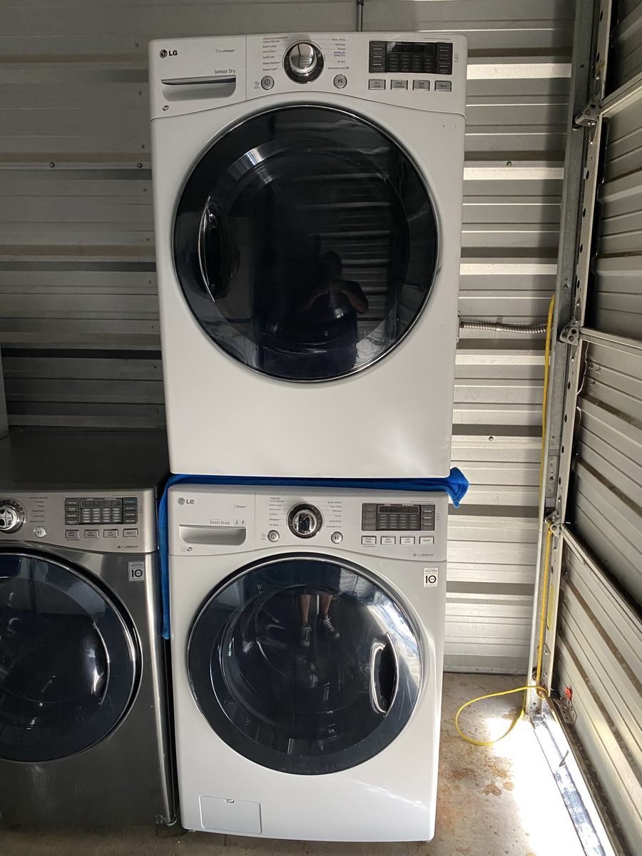 LG steam washer and 3 prong electric dryer 