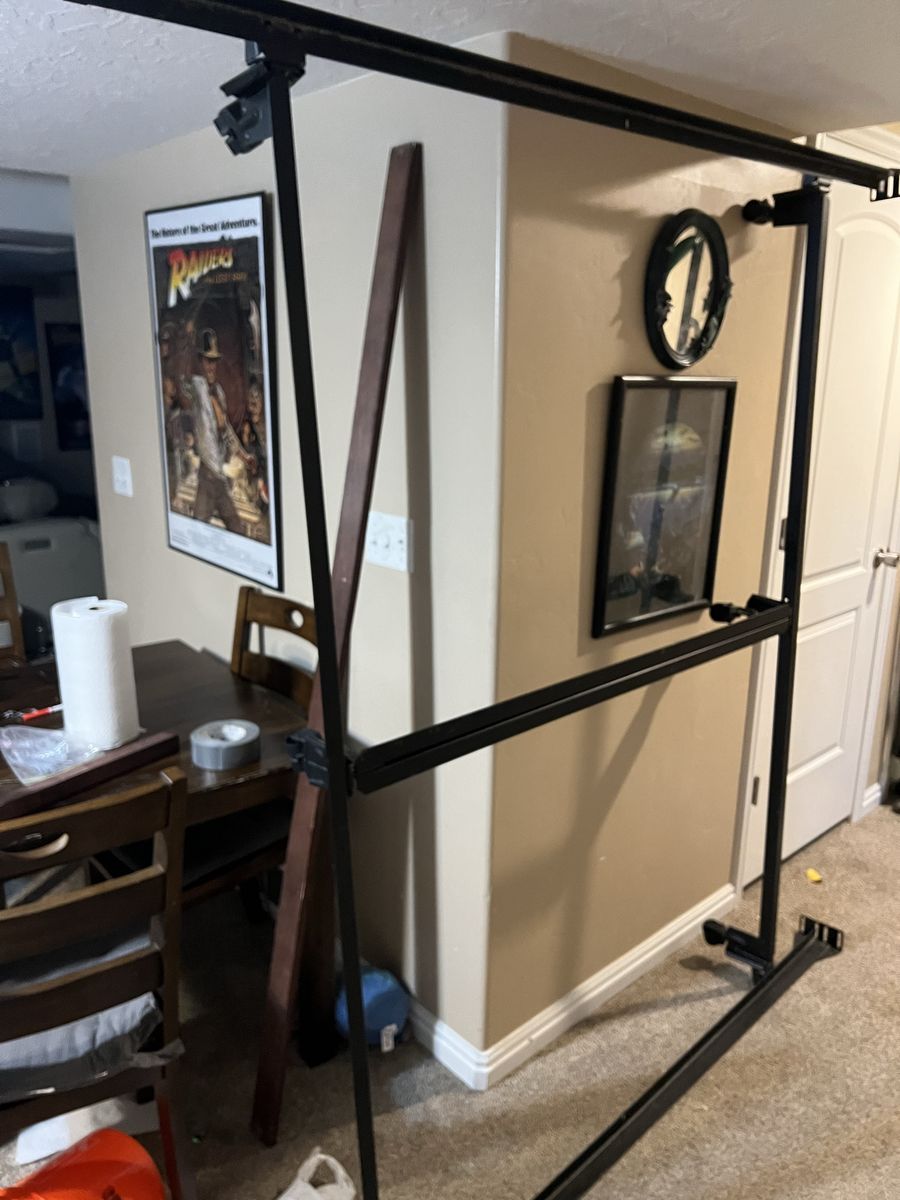 Black Metal King Size Bed Frame - Sturdy & Easy Assembly