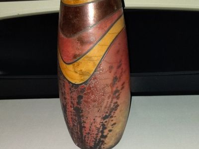 Large 15" Contemporary Studio Art Pottery Vase - Perfect Condition