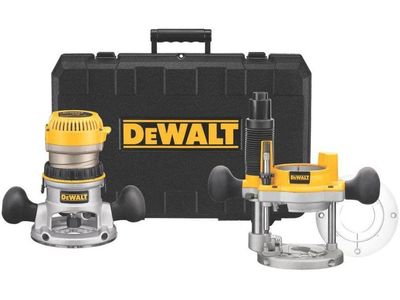 DeWALT Fixed and Plunge Base Router Combo Kit with Hard Case