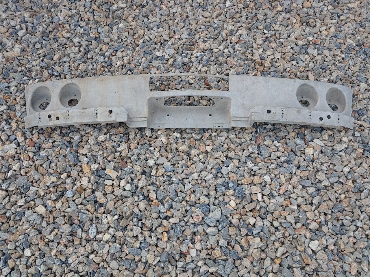 1967 C2 Corvette Rear Tail Light Panel GM #3878896 Gray Fiberglass / Needs Repair