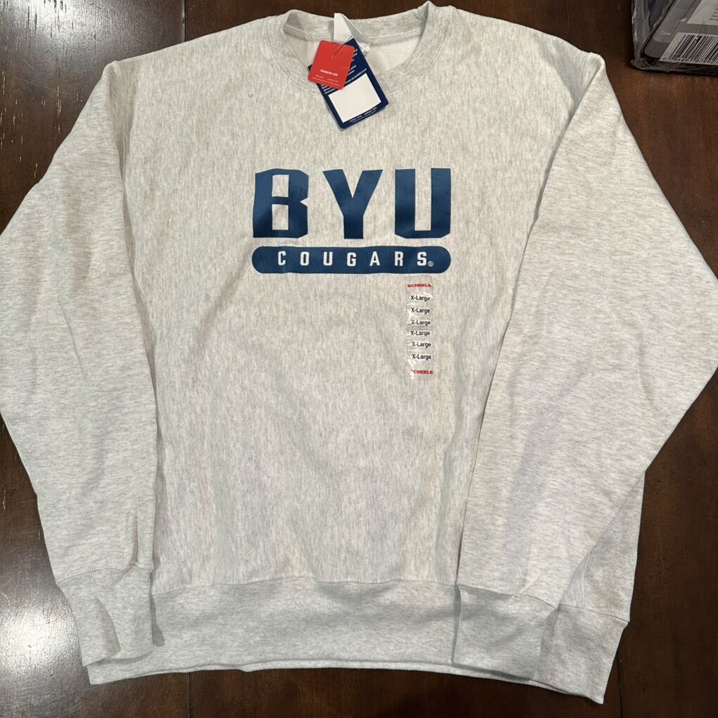 BYU Cougars Reverse Weave Crew Sweatshirt - XL