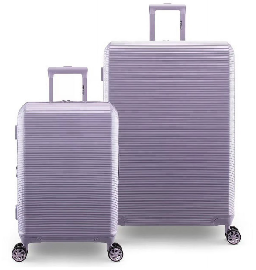 iFLYSmart Future Collection 2-Pce Antibacterial Travel Set Mauve Carryon, Checked bag