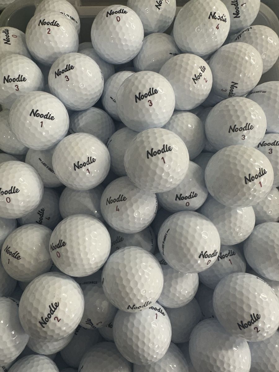 Hundreds Of Like New Noodle Golf Balls.