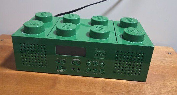 Lego green radio cd player fm stereo PARTS ONLY novelty read description