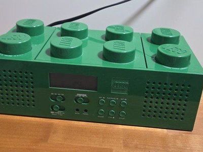 Lego green radio cd player fm stereo PARTS ONLY novelty read description