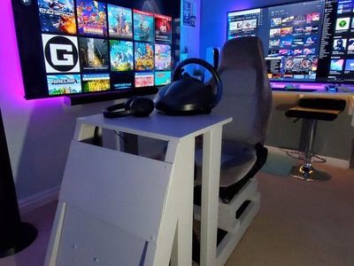 Wood Rig only (Seat, wheel, pedals etc. in pics not included, only the wooden frame for this listing.