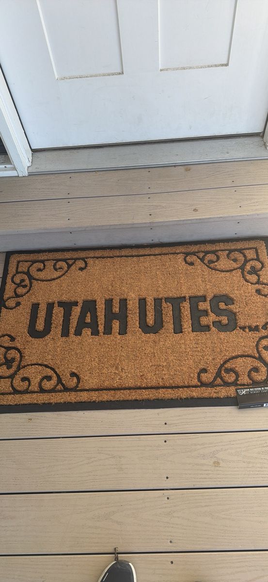 Utah Utes Coir Doormat - Officially Licensed NCAA Merchandise, Outdoor Welcome Mat