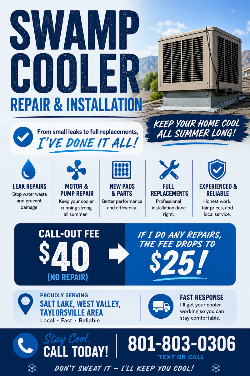Swamp Cooler Repair & Installation | Same-Day Service
