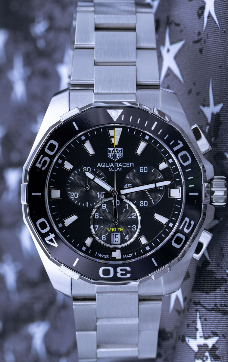 TAG Heuer Aquaracer 300M Quartz Chronograph 43mm Full Set Excellent