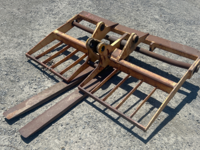 59” Pin-On Telehandler Pallet Fork Carriage w/ Heavy-Duty Forks – Fits SkyTrak, JLG, Genie, Lull