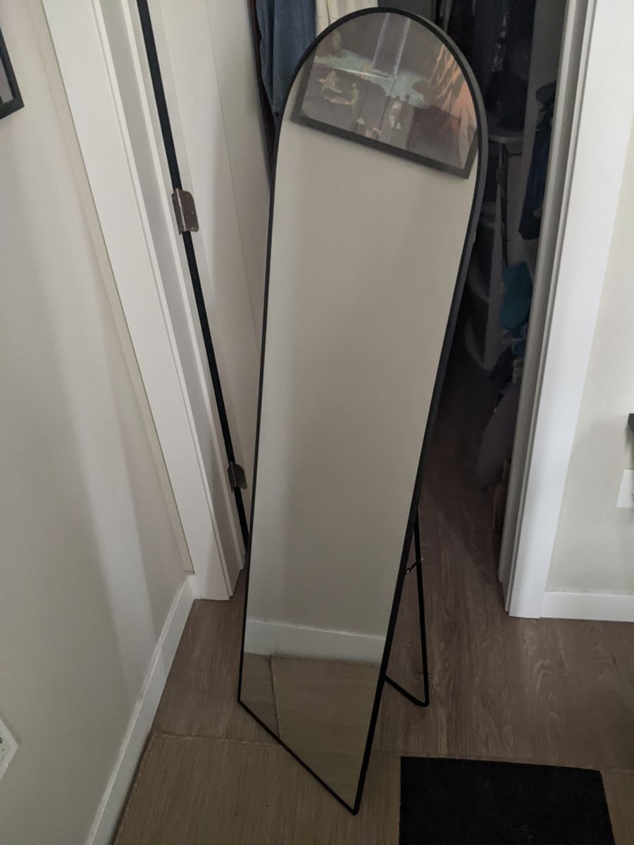 Standing Mirror, rounded top