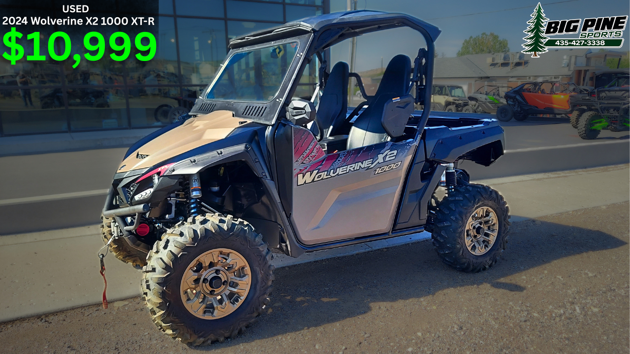 Used 2024 Yamaha Wolverine X2 1000 XT-R | 777 Miles | Winch, Roof & Windshield
