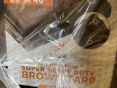 20'x40' New Heavy Duty Brown Tarp
