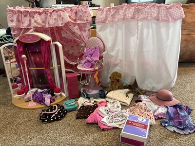 American Girl Doll Accessories and Bed