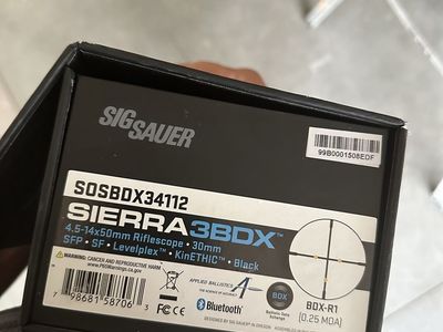 Sig Saur Sierra3 BDX 4.5-14x50 Rifle Scope