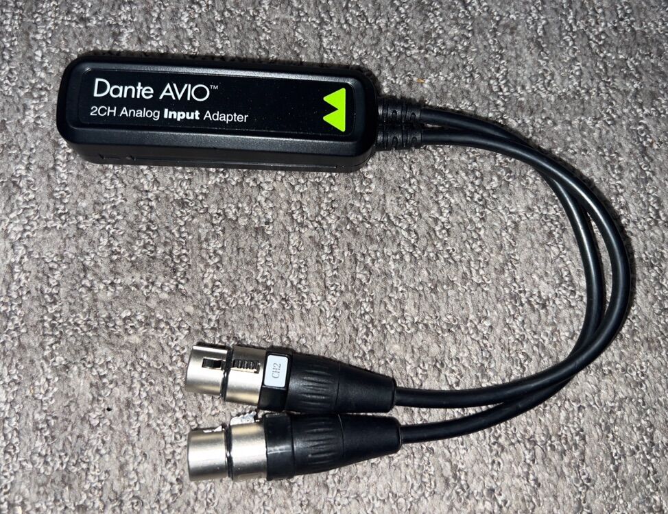 Audinate AVIO Dante 2 Channel Analog Input Adapter