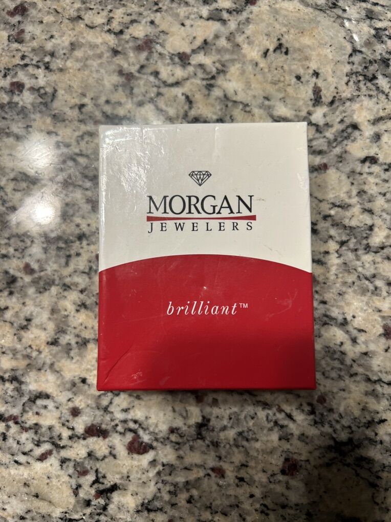 Morgan Jeweler 10k White Gold Topaz Blue Dimond