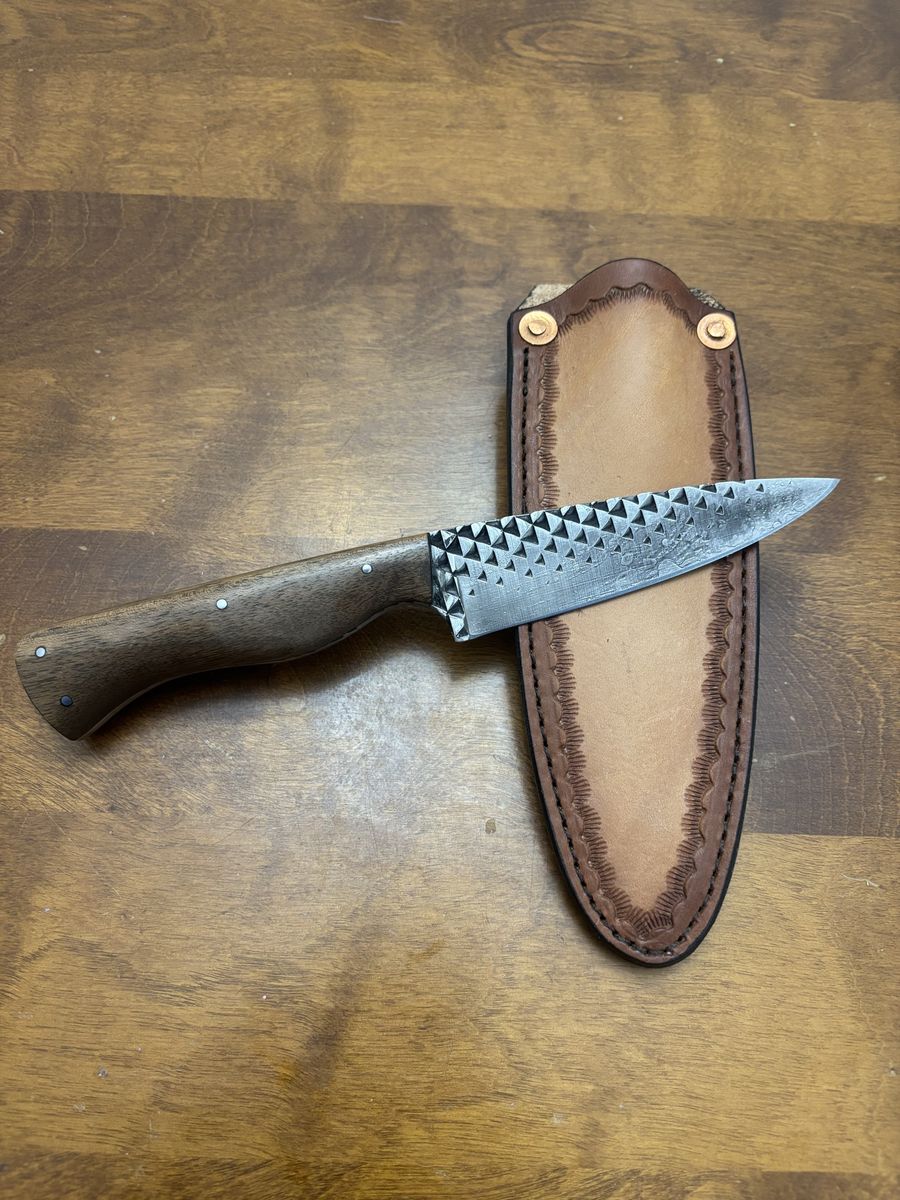Handmade Knife Made From A Farrier's Rasp