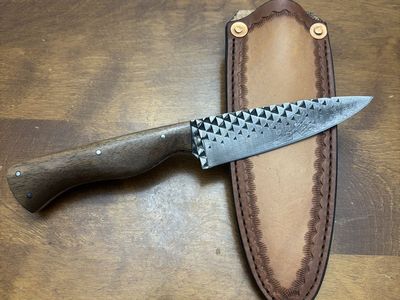 Handmade Knife Made From A Farrier's Rasp