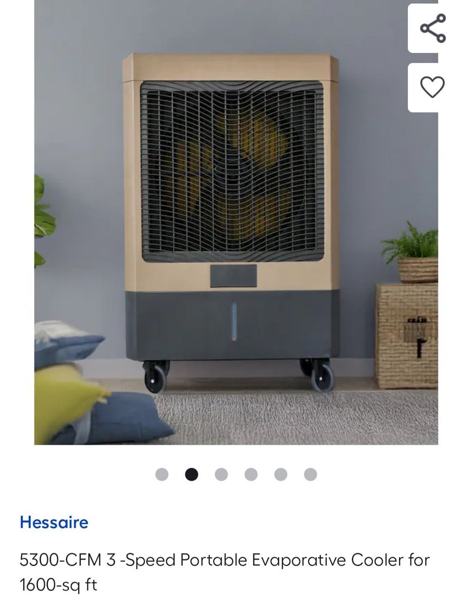 5300 cfm portable swamp cooler