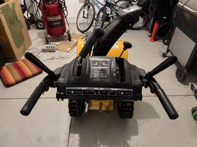 Used one time Cub Cadet zero turn snow blower