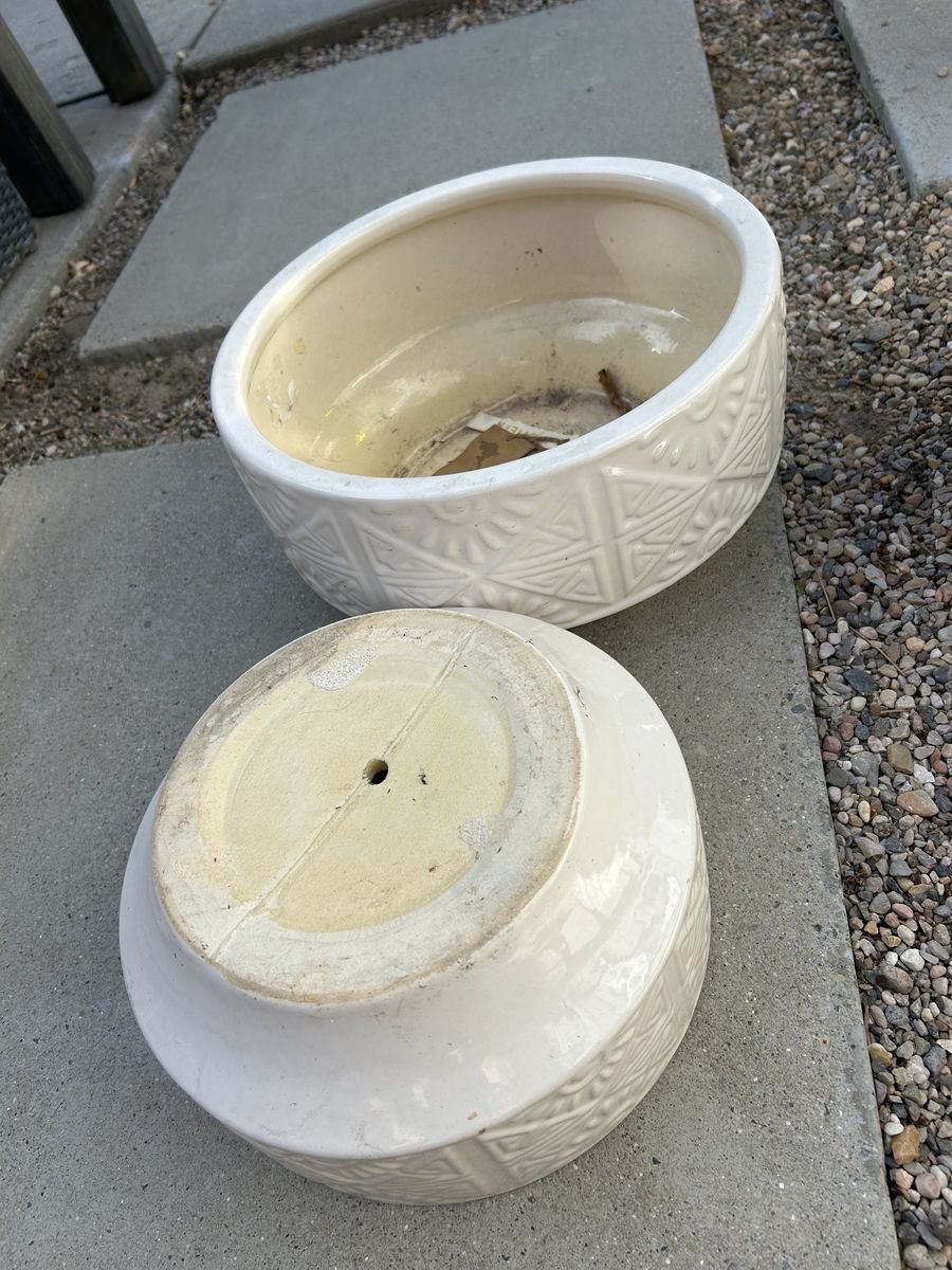 Planter Pots Modern White Vietnam Set