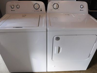 Amana Top Load Washer & Electric Dryer Set - White, Excellent Condition Delivery available