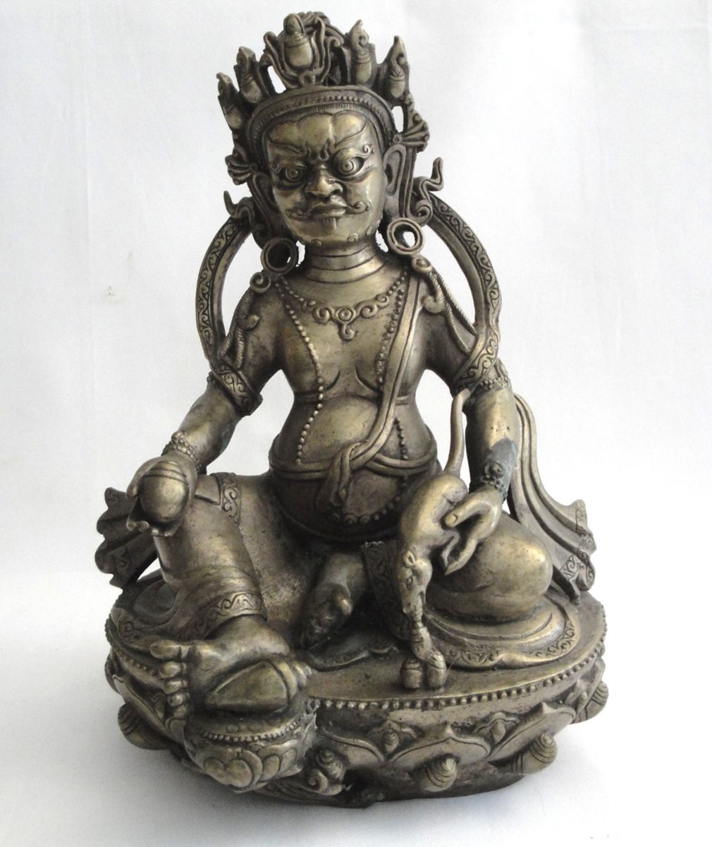 Statue of the Tibetan Deity Vaishravana or Yellow Jambhala