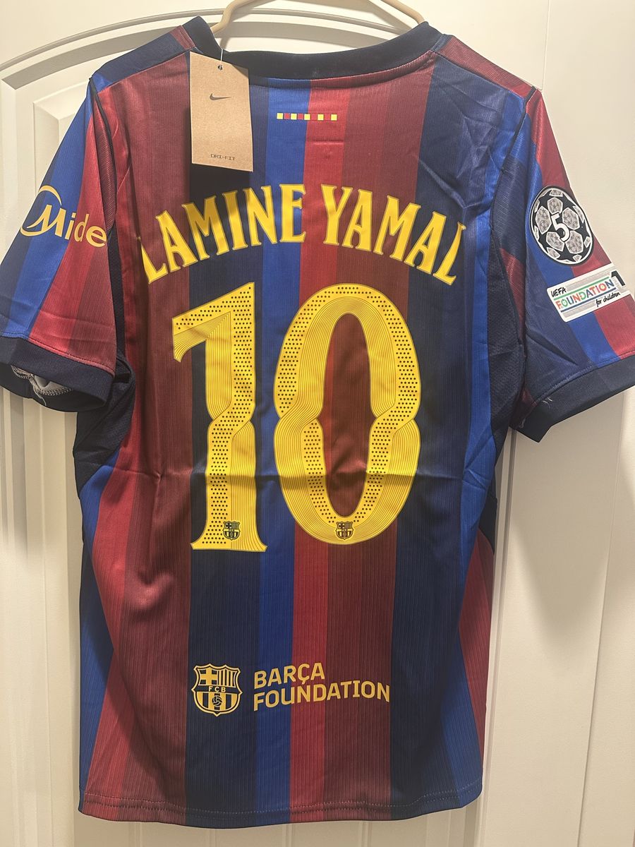 Nike FC Barcelona Lamine Yamal #10 Soccer Jersey - Size Extra Large - NWT