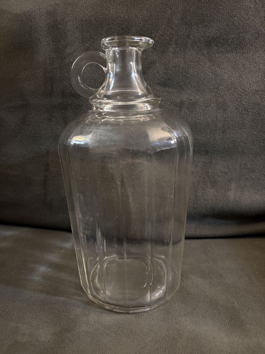 Vintage Clear Glass Jug Or Pitcher